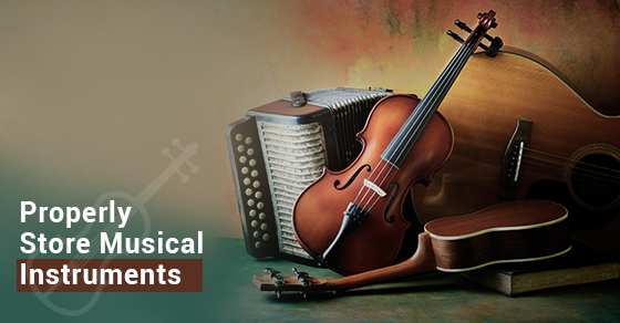 Properly Store Musical Instruments